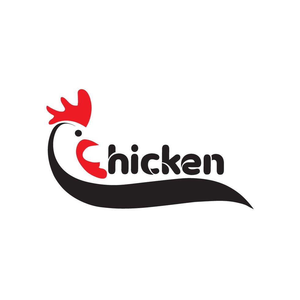 Huhn-Logo-Design-Vorlage vektor