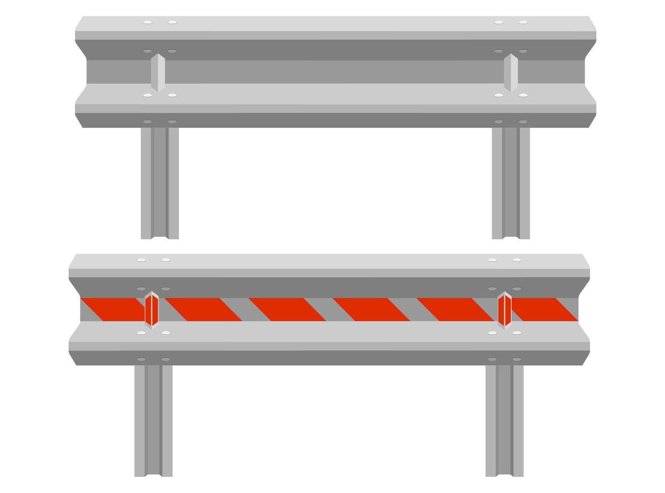 Straße Barrieren zu beschränken der Verkehr Transport Lager Vektor Illustration isoliert auf Weiß Hintergrund