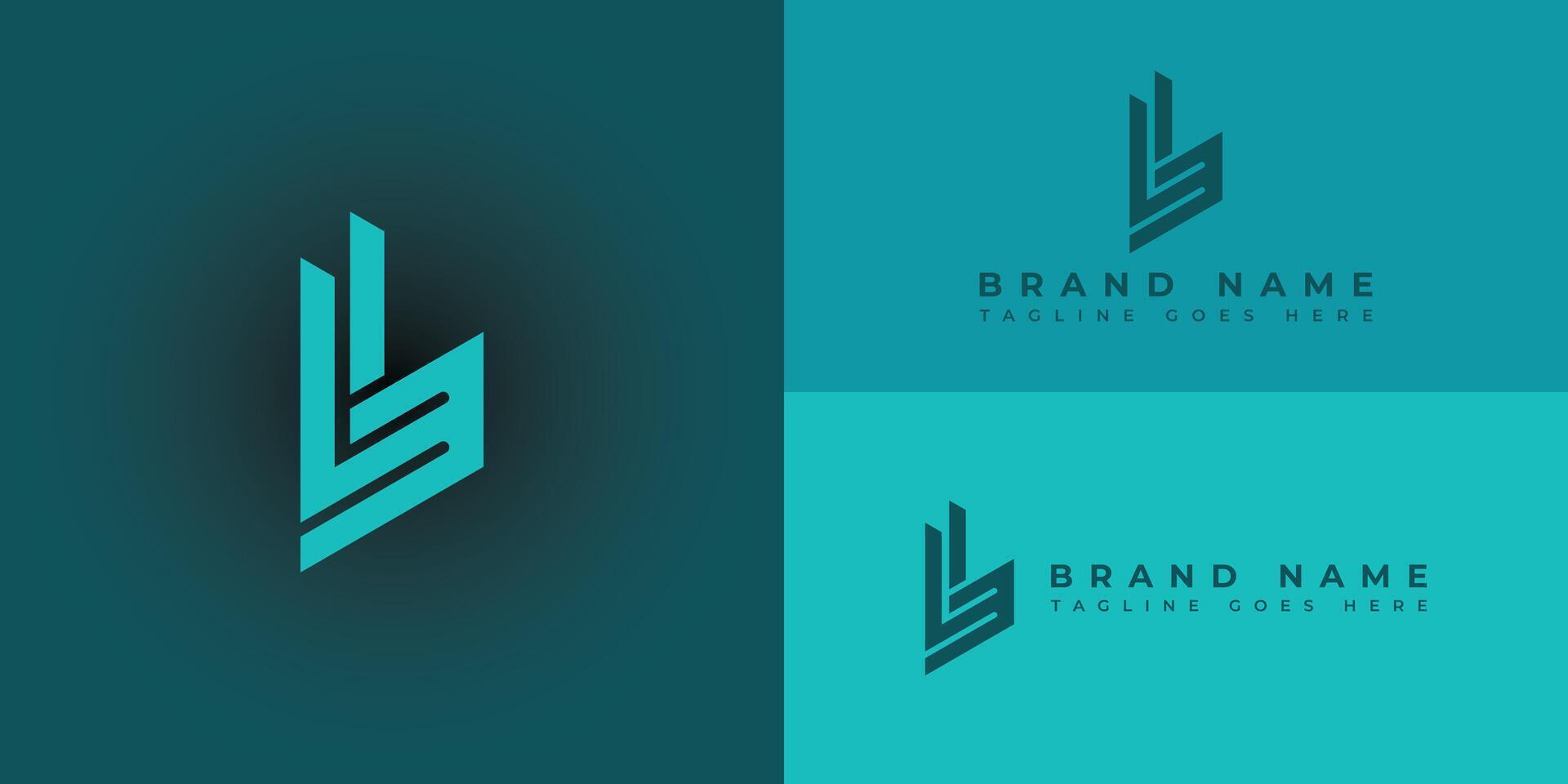 abstrakt första brev lm eller ml logotyp i blå cyan Färg isolerat på flera olika blå bakgrunder. brev mig logotyp design applicerad för medicinsk och farmaceutisk företag logotyp design inspiration mall vektor