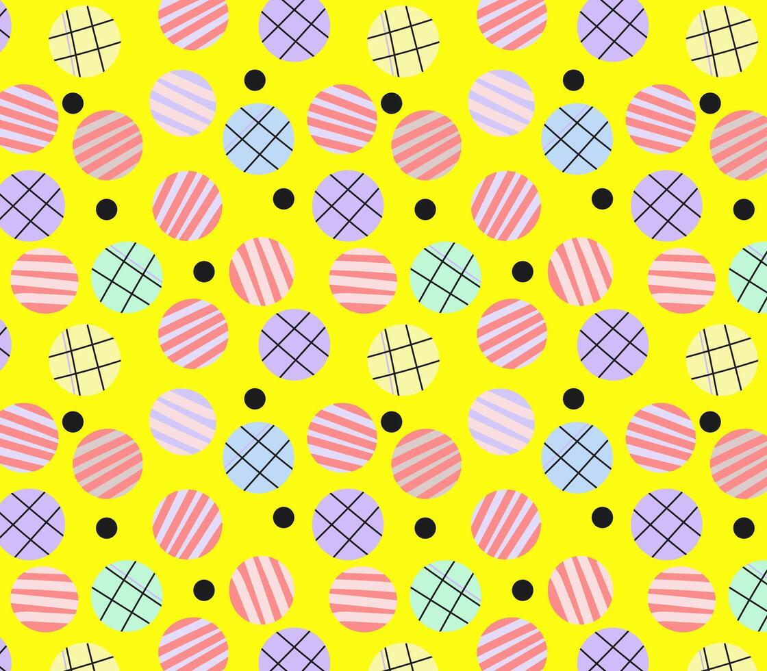 Hand gezeichnet geometrisch Muster Kreis, Streifen Pastell- Farben. abstrakt Digital Papiere, Hintergrund, Textil, Hintergründe vektor