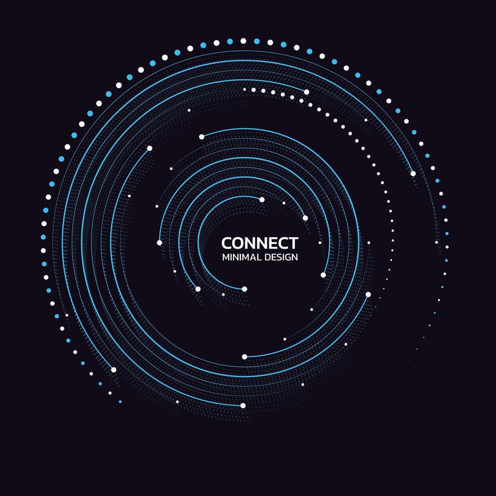 abstrakt Netzwerk Verbindung Symbol Logo Design. Vektor Illustration