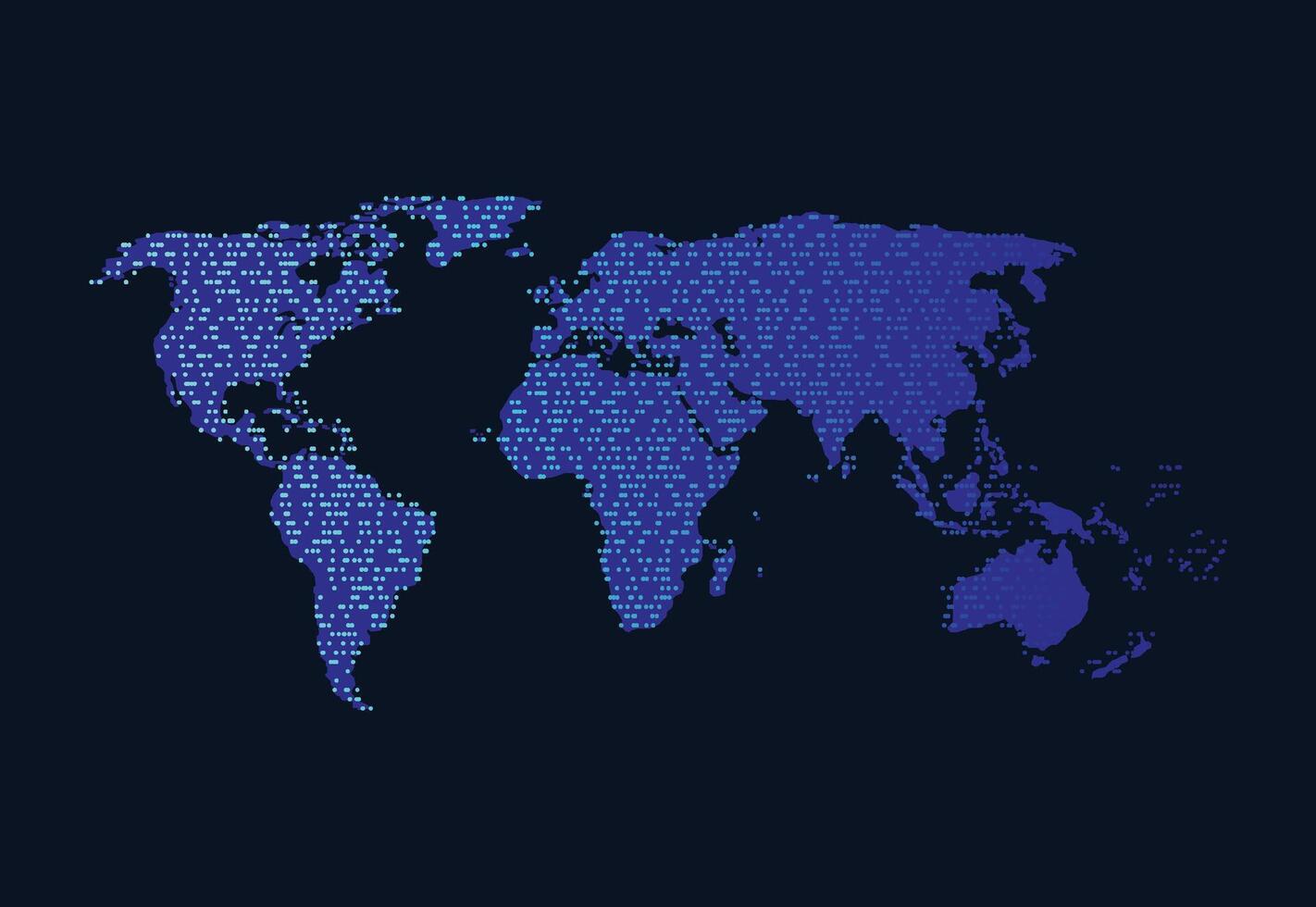 global nätverksanslutning. världskarta punkt och linje sammansättning koncept för global verksamhet. vektor illustration