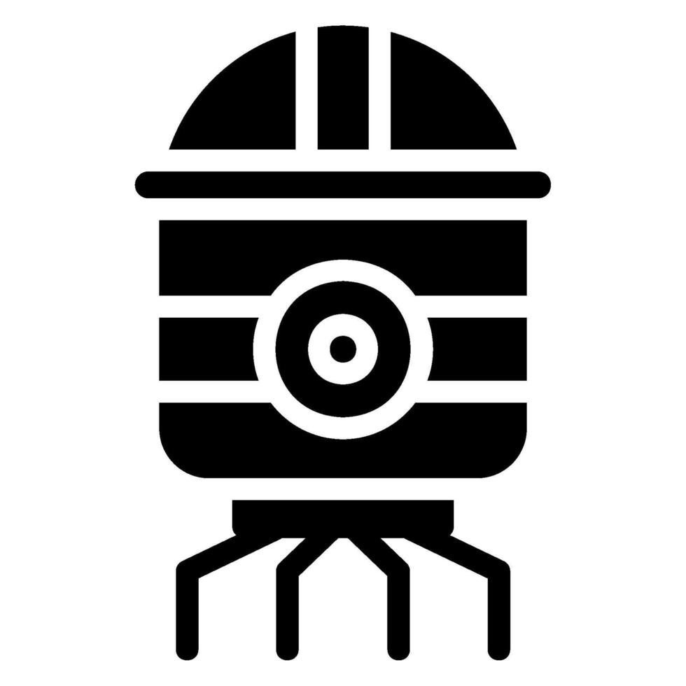 nanorobot glyf ikon vektor