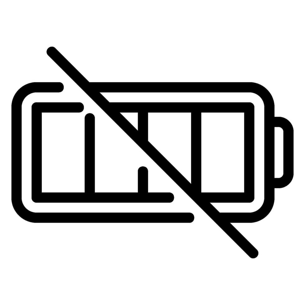 Batteriezeilensymbol vektor