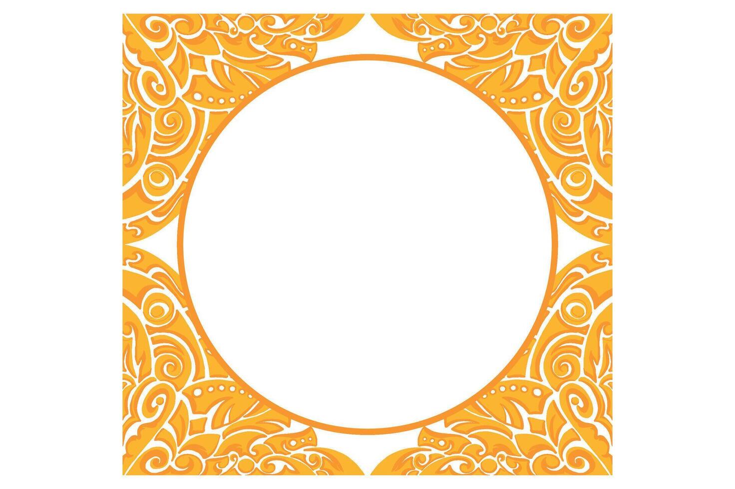 gyllene prydnad ram gräns vektor design för dekoration element