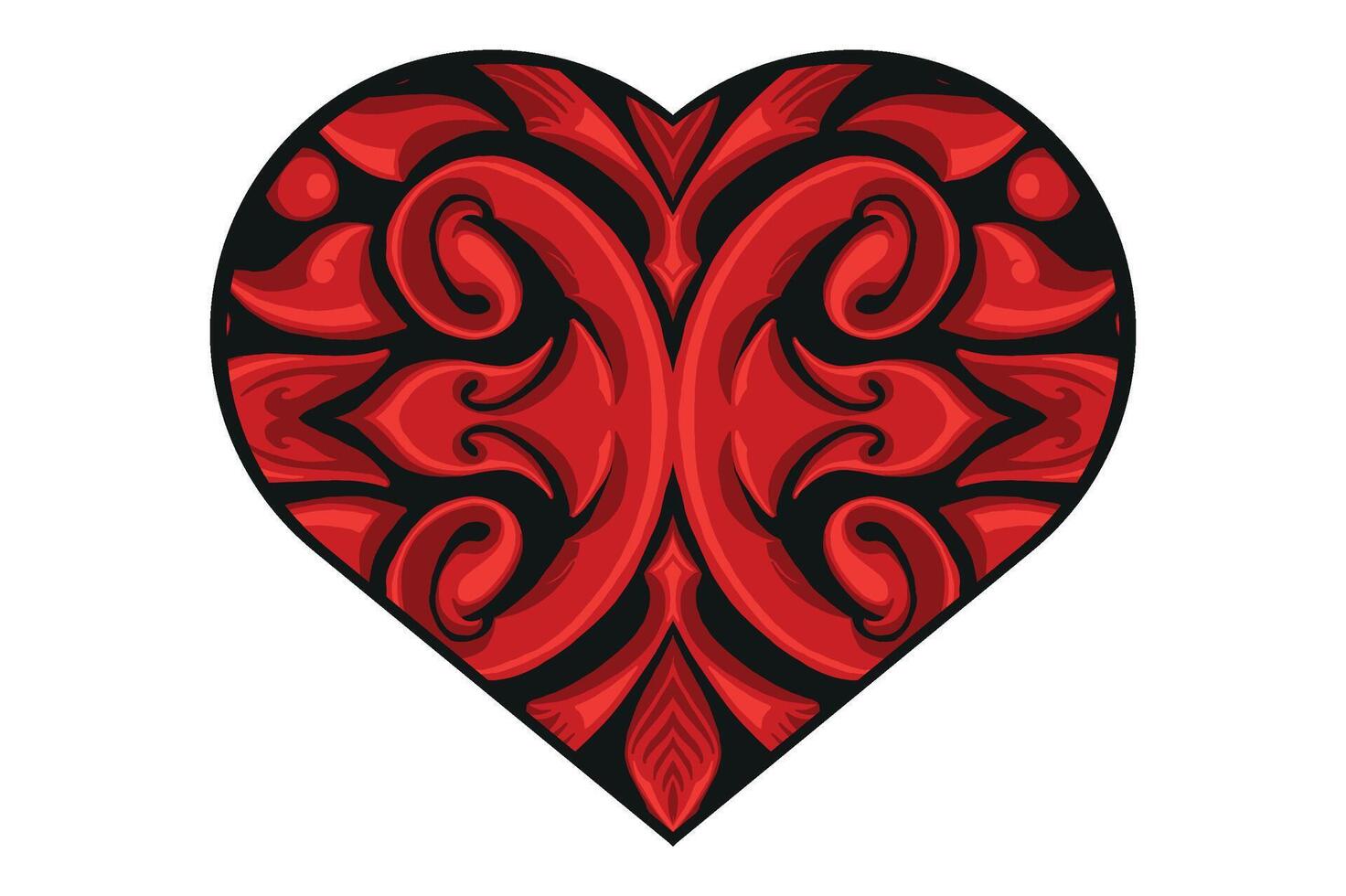 Liebe Ornament Vektor Design zum Valentinstag Dekoration
