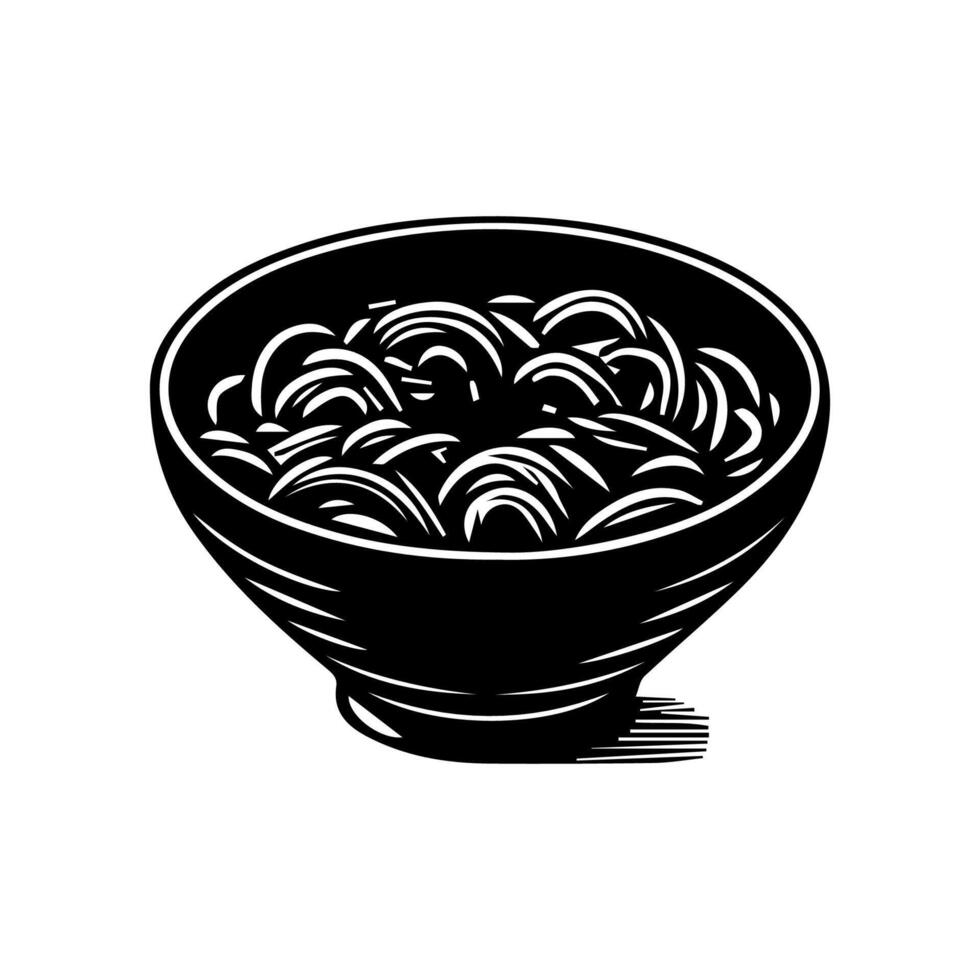 Ramen Nudeln. Vektor Illustration zum Maskottchen Logo oder Aufkleberasiatisch japanisch traditionell Essen Küche. Clip Kunst, Speisekarte, Poster, drucken, Banner