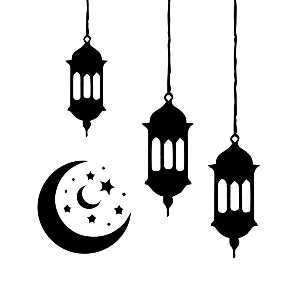 ramadan karrem betyder ramadan de generös månad vektor