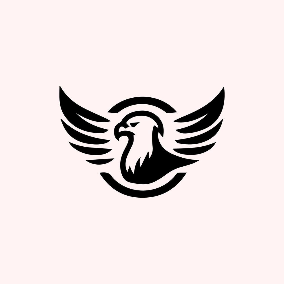 Örn logotyp vektor djur- design
