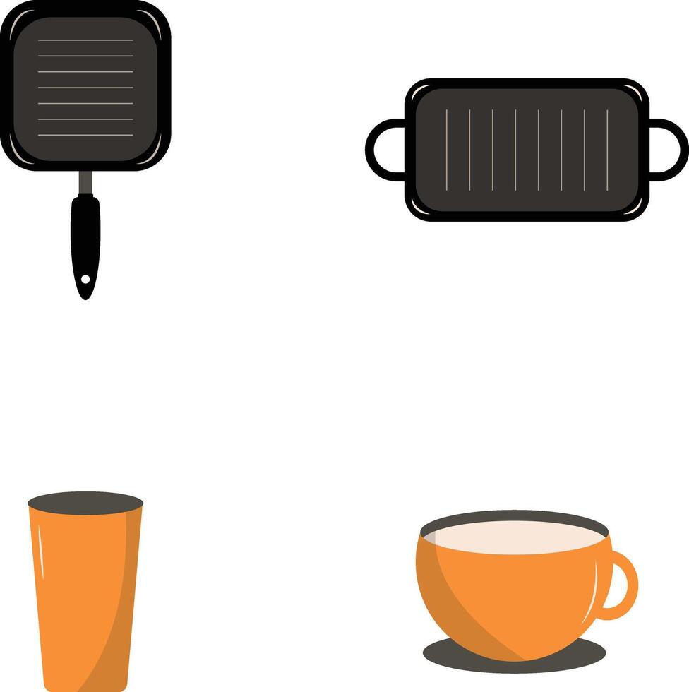 Sammlung von Küche Haushaltsgeräte. im verschiedene Formen und Design. isoliert Vektor Illustration