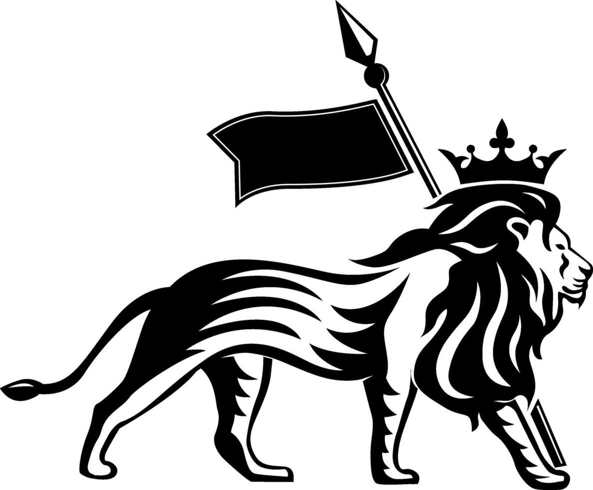 Löwe Logo, königlich König Tier, Vektor Illustration Symbol