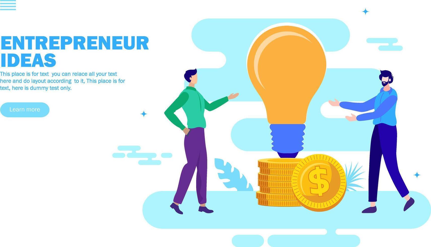 delning entreprenör idéer för tjäna pengar vektor
