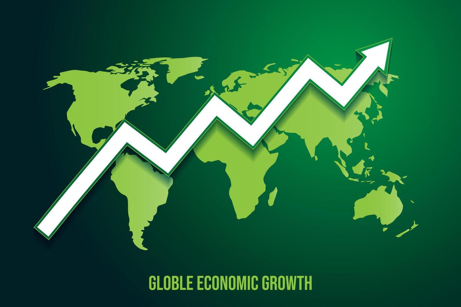 värld ekonomi stock marknadsföra finansiell tillväxt vektor
