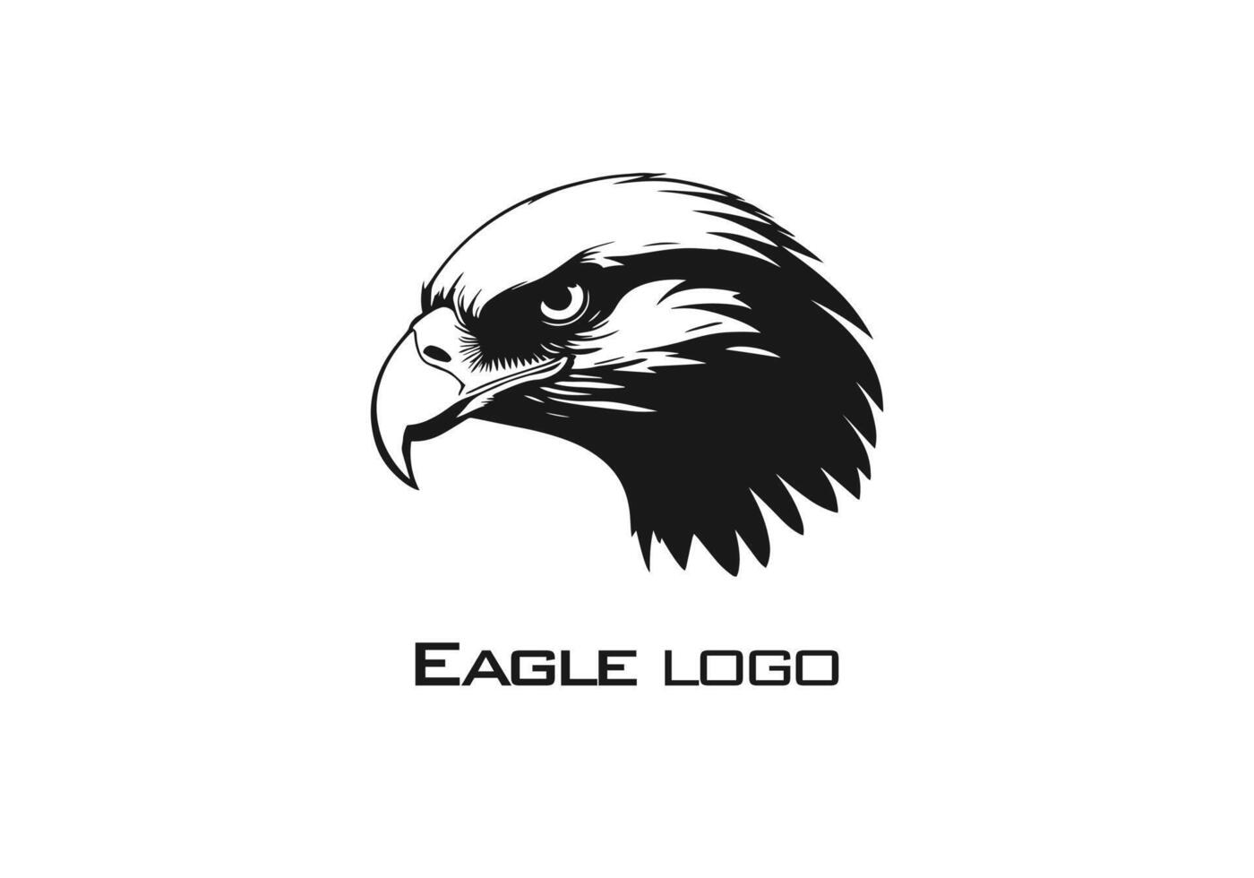 Logo von Falke oder Adler Symbol isoliert Vektor Silhouette Design