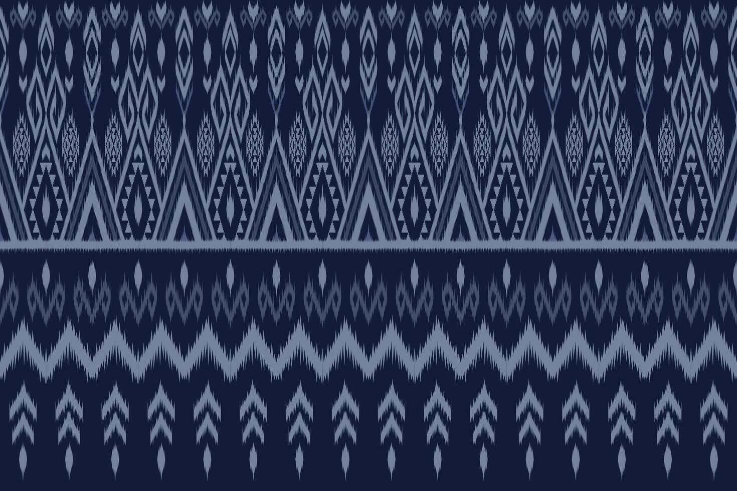 traditionell orientalisk etnisk sömlös ikat mönster. vektor illustration broderi design för matta, Kläder, omslag, batik, tyg, tapet och bakgrund