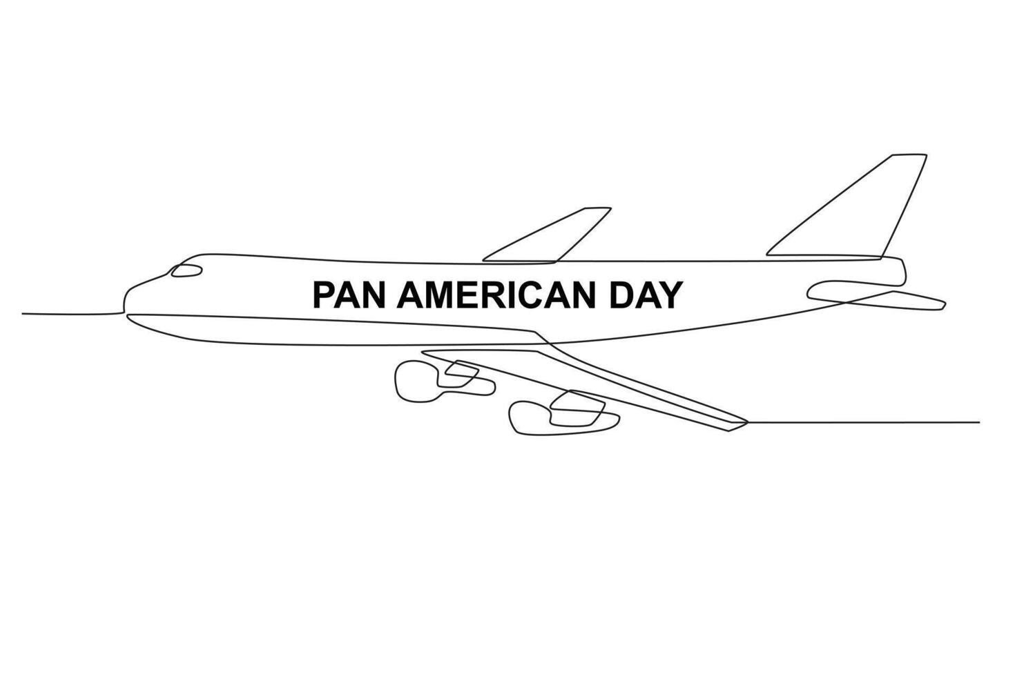flygplan under panorera amerikan dag vektor