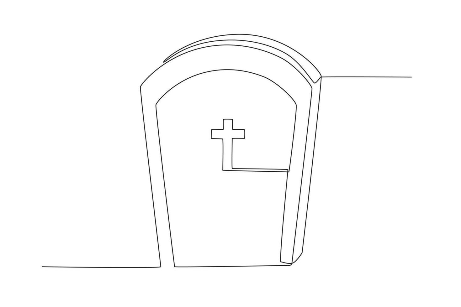 Christian religiös Friedhof vektor