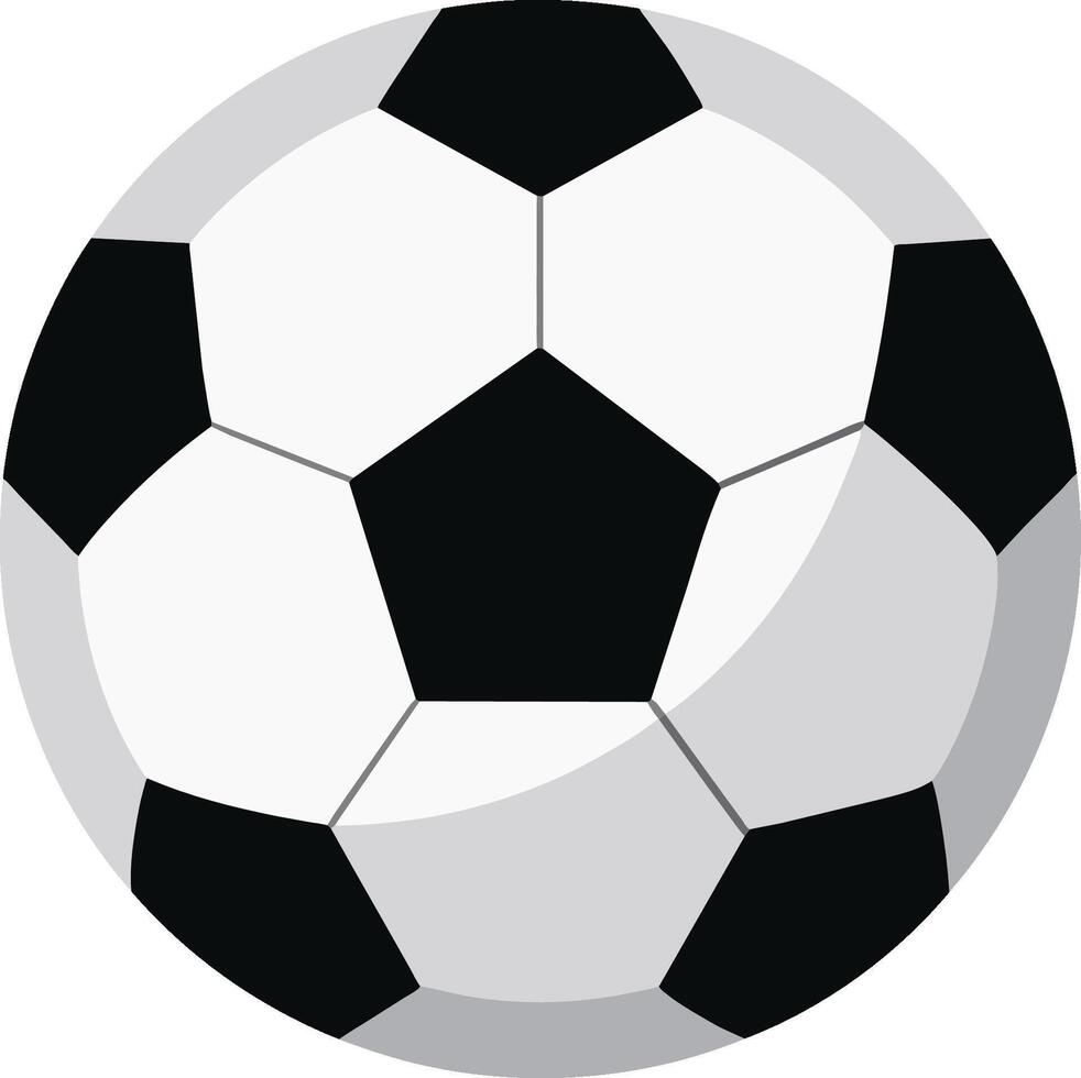 fotboll boll bakgrund i platt stil vektor