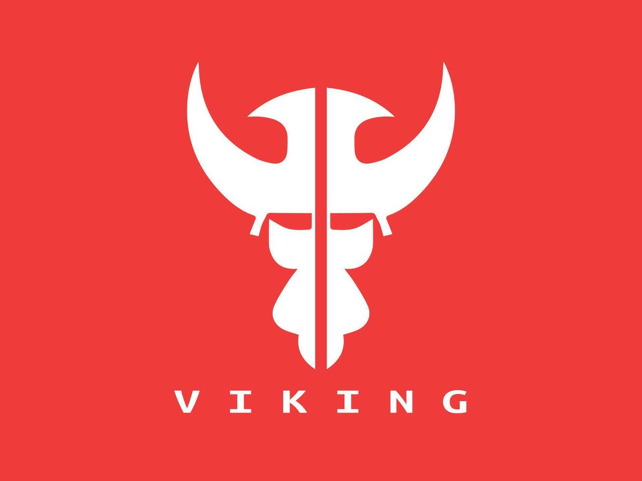 Wikinger Logo Design Symbol Symbol Vektor Illustration.