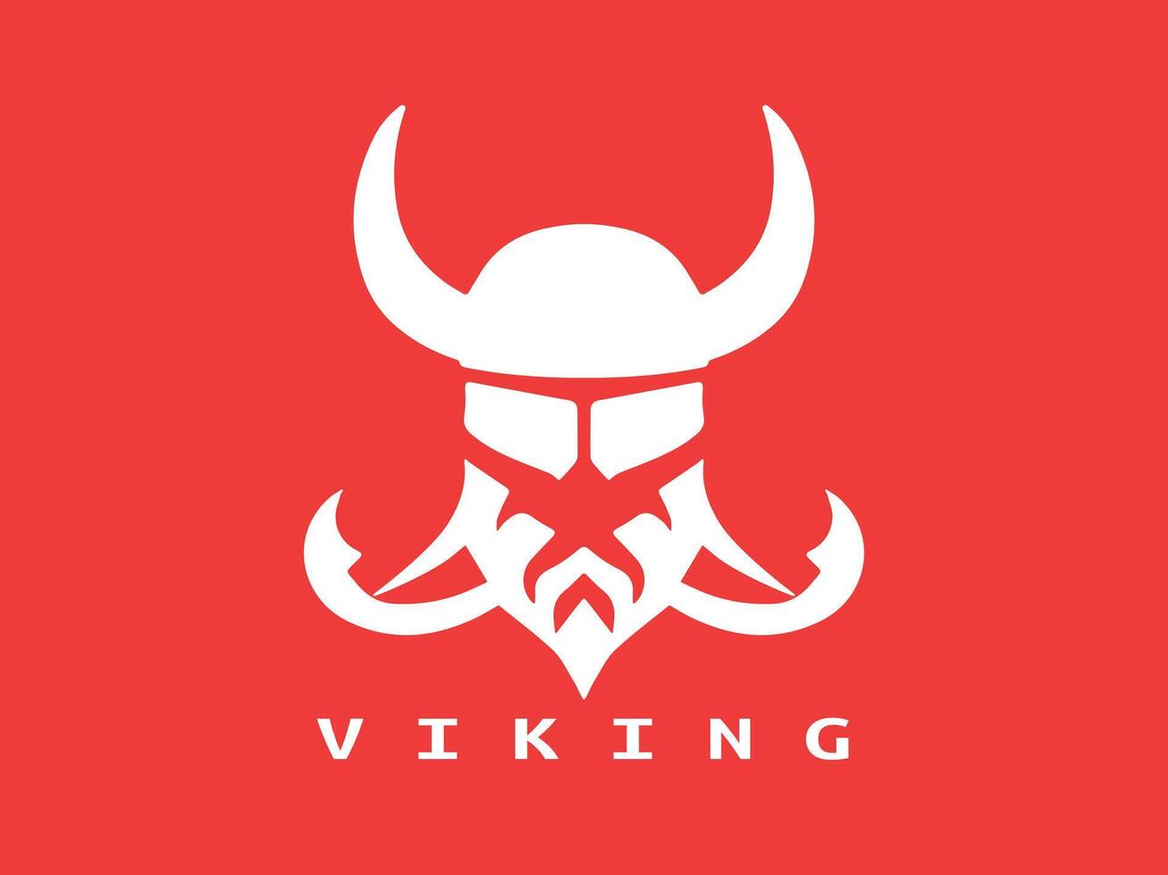 viking logotyp design ikon symbol vektor illustration. mänsklig viking logotyp design mall.