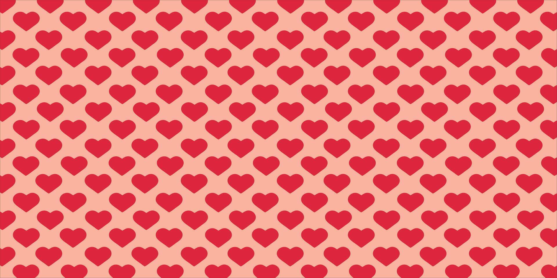 süß Liebe Herz nahtlos Muster Illustration. süß romantisch Rosa Herzen Hintergrund drucken. Valentinstag Tag Urlaub, romantisch Hochzeit Design. vektor