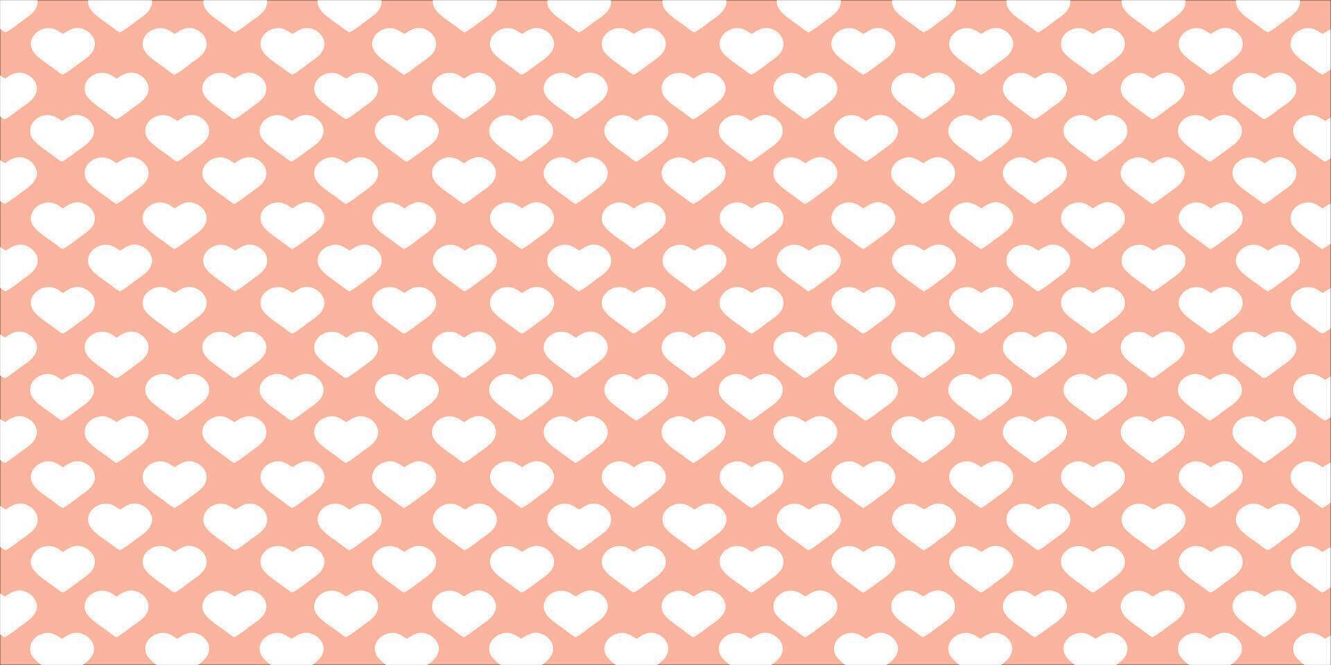 söt kärlek hjärta sömlös mönster illustration. söt romantisk rosa hjärtan bakgrund skriva ut. hjärtans dag Semester, romantisk bröllop design. vektor