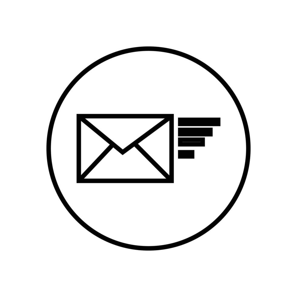 skicka en brev, e-post meddelande, kuvert, och vektor ikon