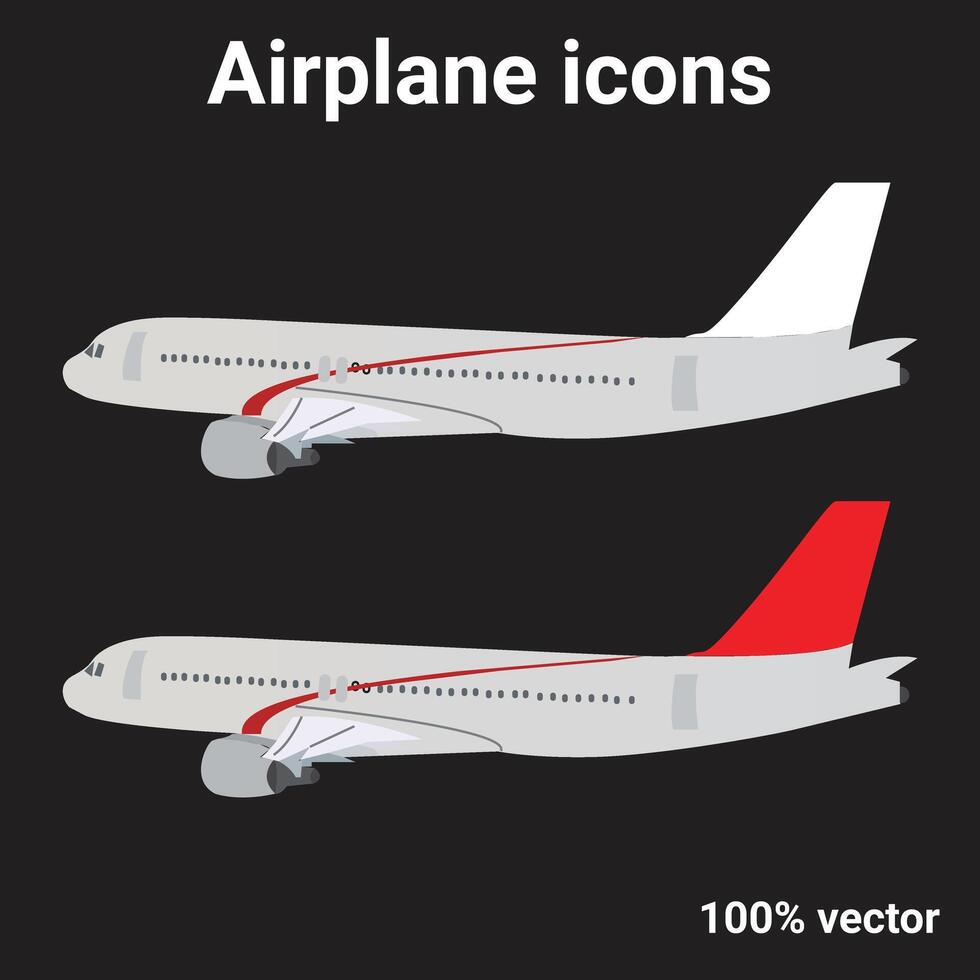 uppsättning av ikoner för flygande. resa, Semester, och flygplan ikoner. isolerat vektor grafik för en logotyp i turism design