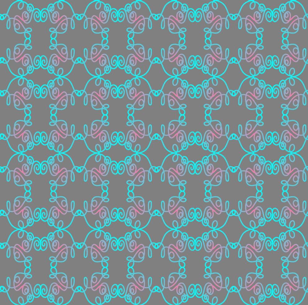 nahtlos abstrakt Muster im Rosa und Blau auf ein grau Hintergrund zum Stoff oder Hintergrund vektor