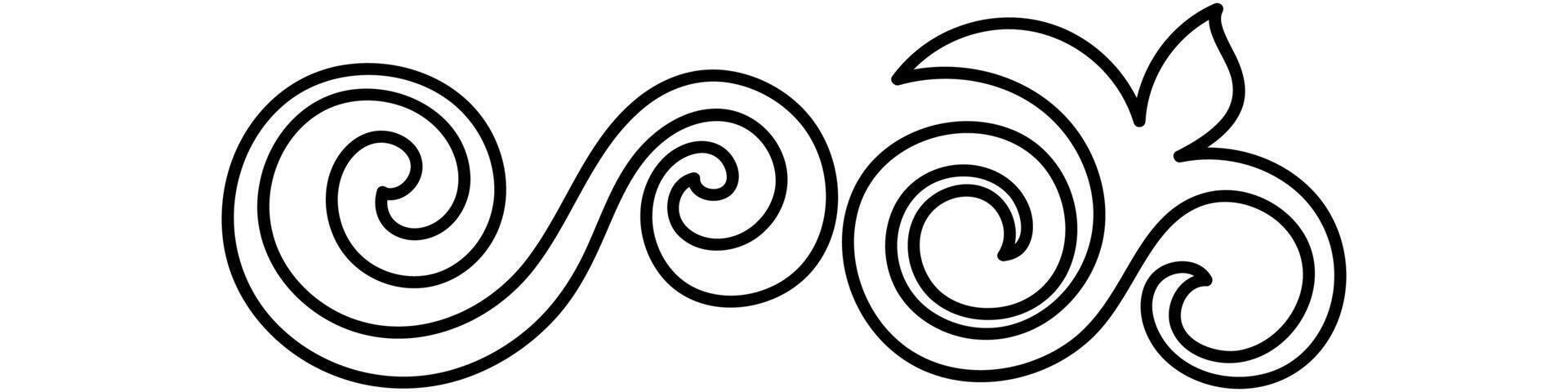 tunn linje årgång hörn. medeltida period av de victorian dynasti. fint svart monogram ram design element abstrakt ikon samling blomma enkel symbol vektor