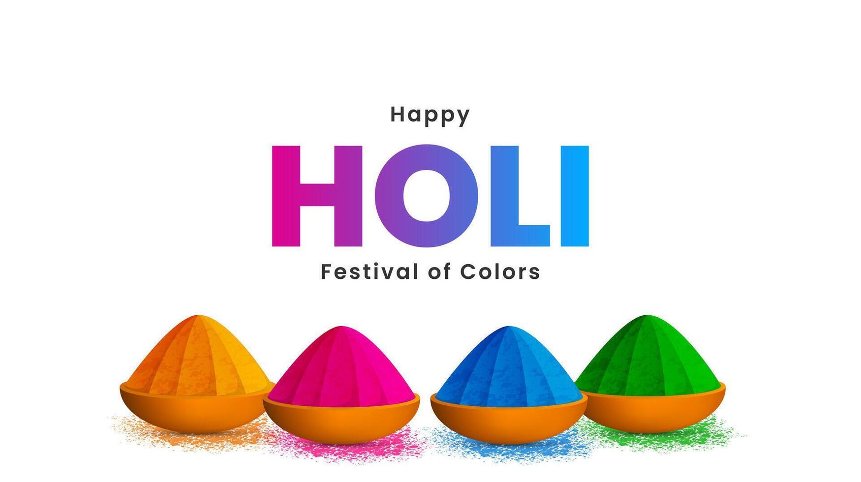 abstrakt färgrik Lycklig dag bakgrund design för indisk festival av färger firande. vektor illustration