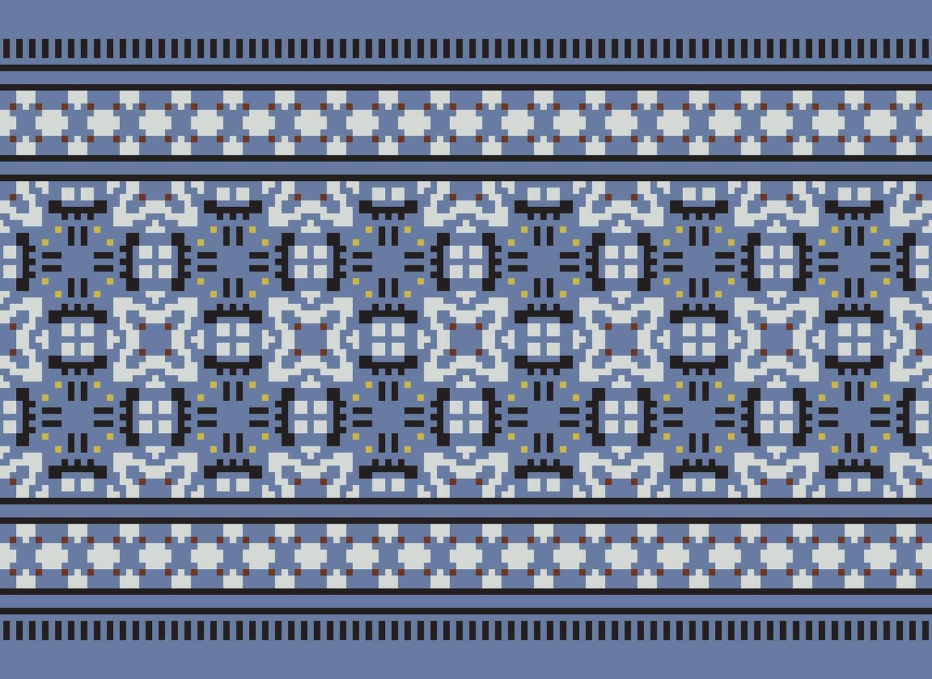 pixel korsa sy traditionell etnisk mönster paisley blomma ikat bakgrund abstrakt aztec afrikansk indonesiska indisk sömlös mönster för tyg skriva ut trasa klänning matta gardiner och sarong vektor