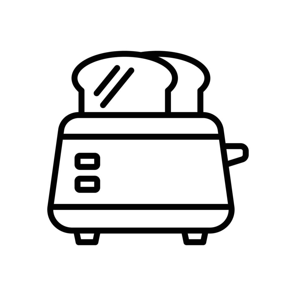 Toaster Symbol Vektor Design Vorlage im Weiß Hintergrund