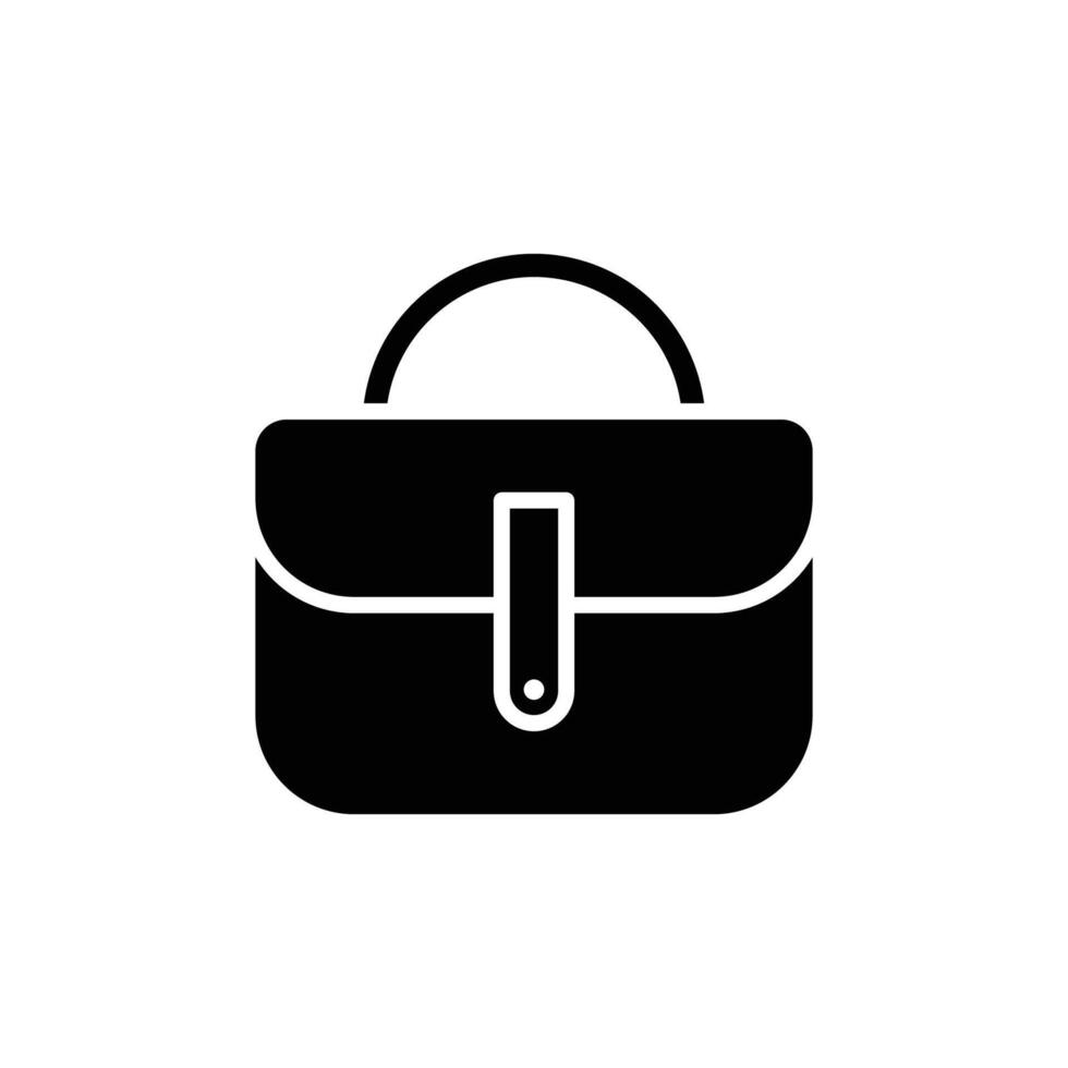handväska ikon vektor design mall i vit bakgrund