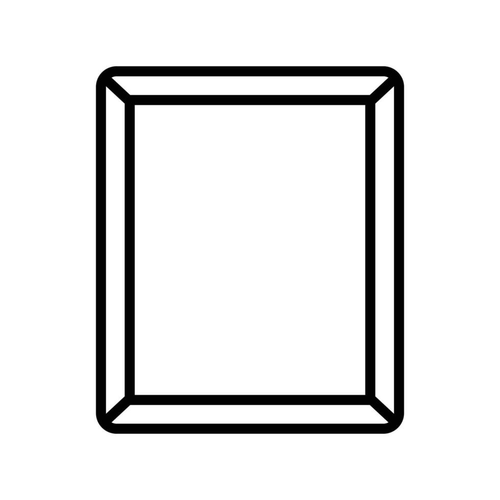 Spiegel Symbol Vektor Design Vorlage im Weiß Hintergrund