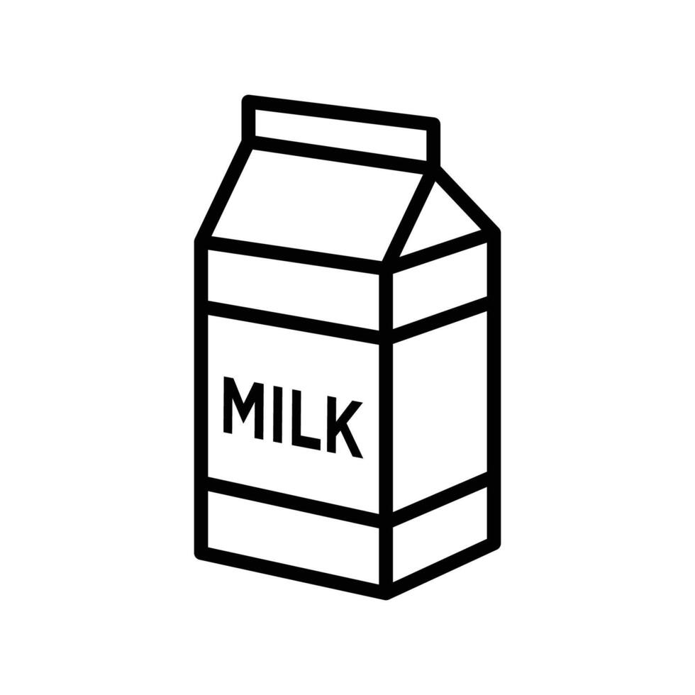 Milch Symbol Vektor Design Vorlage im Weiß Hintergrund