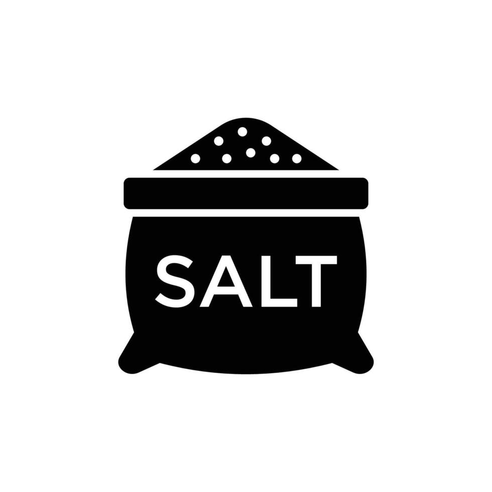 salt ikon vektor design mall i vit bakgrund