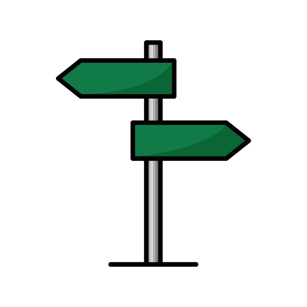 väg tecken ikon vektor design mall i vit bakgrund
