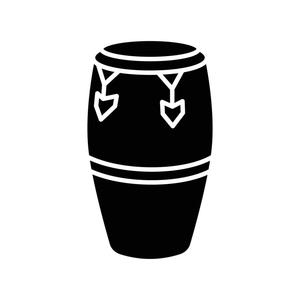 Bongo Trommel Symbol Vektor Design Vorlage im Weiß Hintergrund