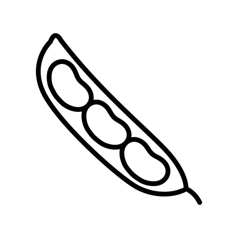 sojaböna ikon vektor design mall i vit bakgrund