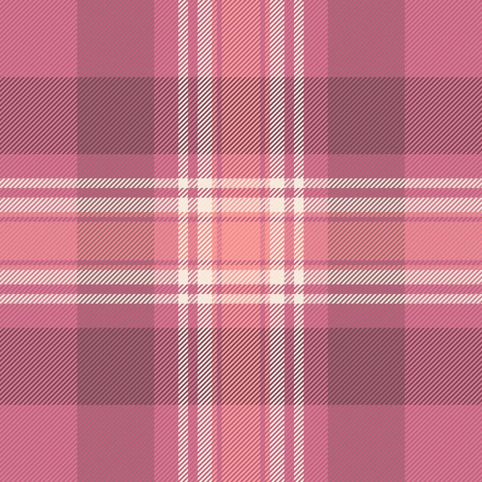 Punk Stoff Hintergrund Schottenstoff, Zelle Plaid prüfen Textur. Zimmer nahtlos Vektor Muster Textil- im rot und Antiquität Weiß Farben.