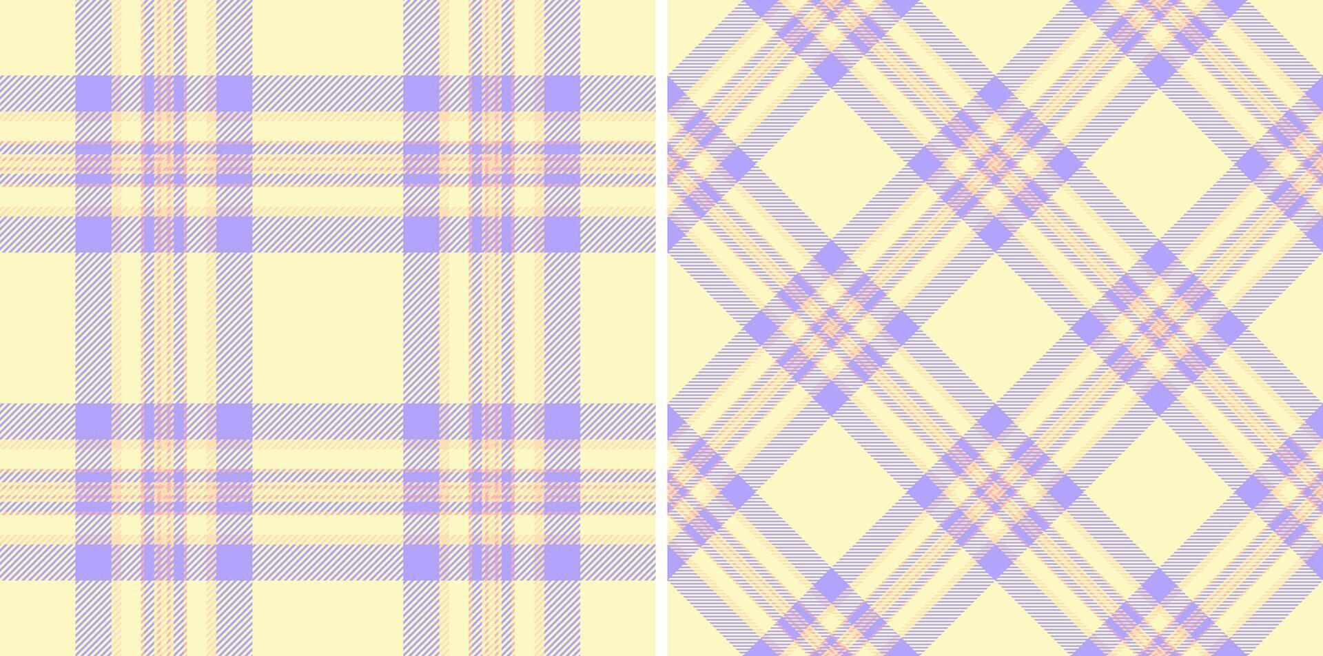 Plaid Textur Tartan von Vektor Stoff nahtlos mit ein Hintergrund Textil- prüfen Muster.