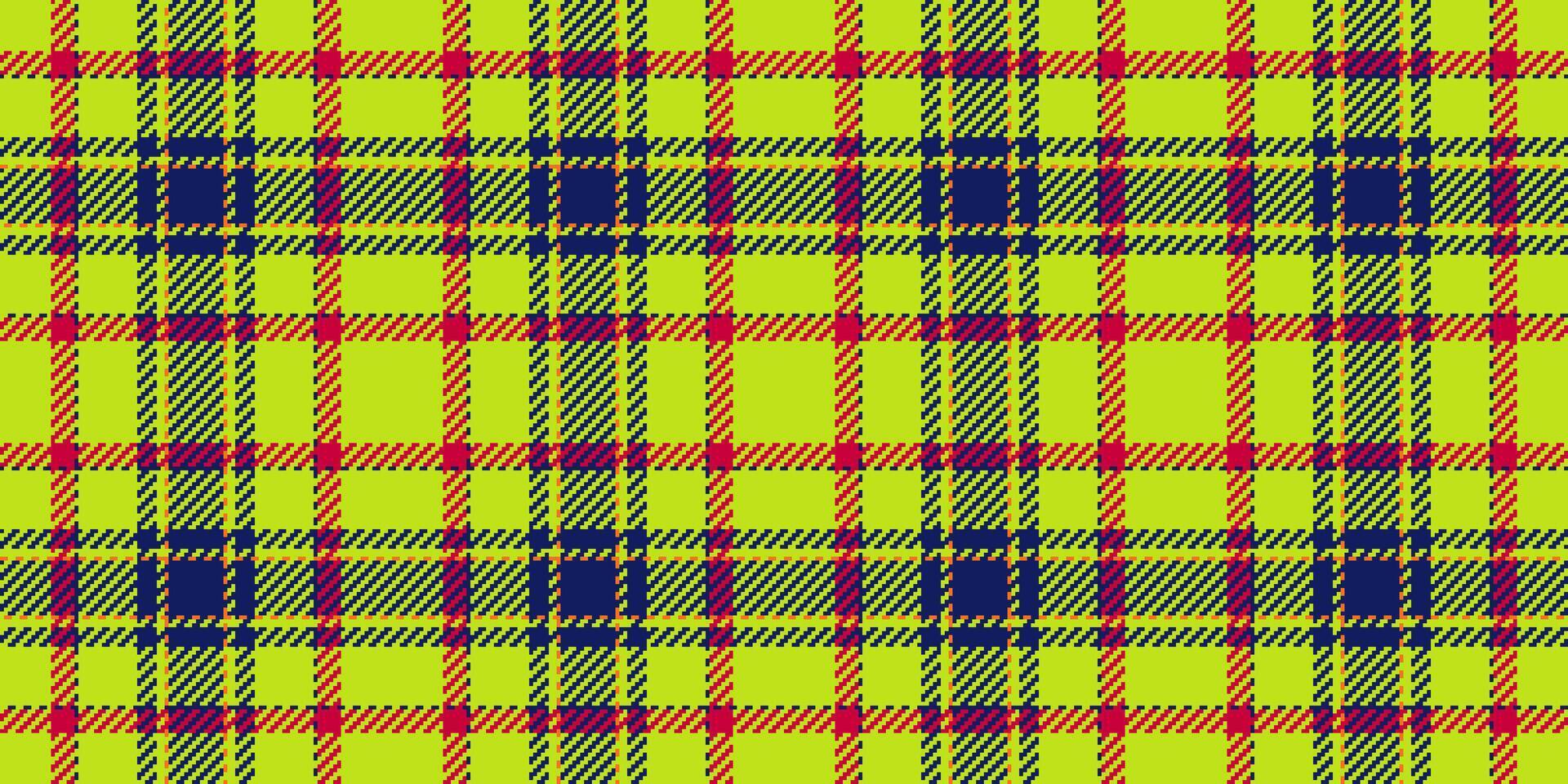 cool Tartan nahtlos Textur, Büffel prüfen Stoff Muster. Lappen Plaid Textil- Hintergrund Vektor im Limette und Blau Farben.