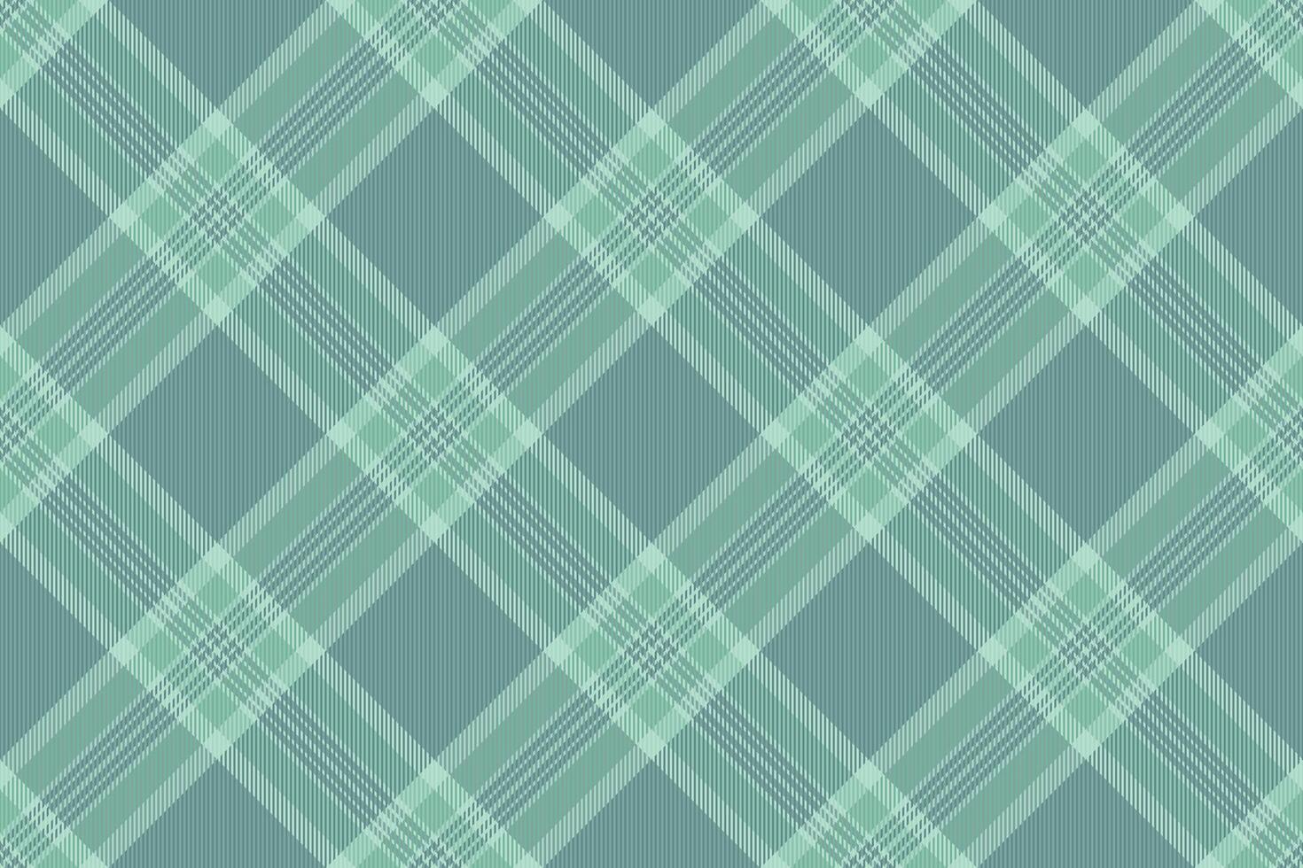 ausgezogen Textil- Stoff Schottenstoff, elegant Plaid nahtlos Vektor. Fertig Textur Muster Hintergrund prüfen im Pastell- und blaugrün Farben. vektor