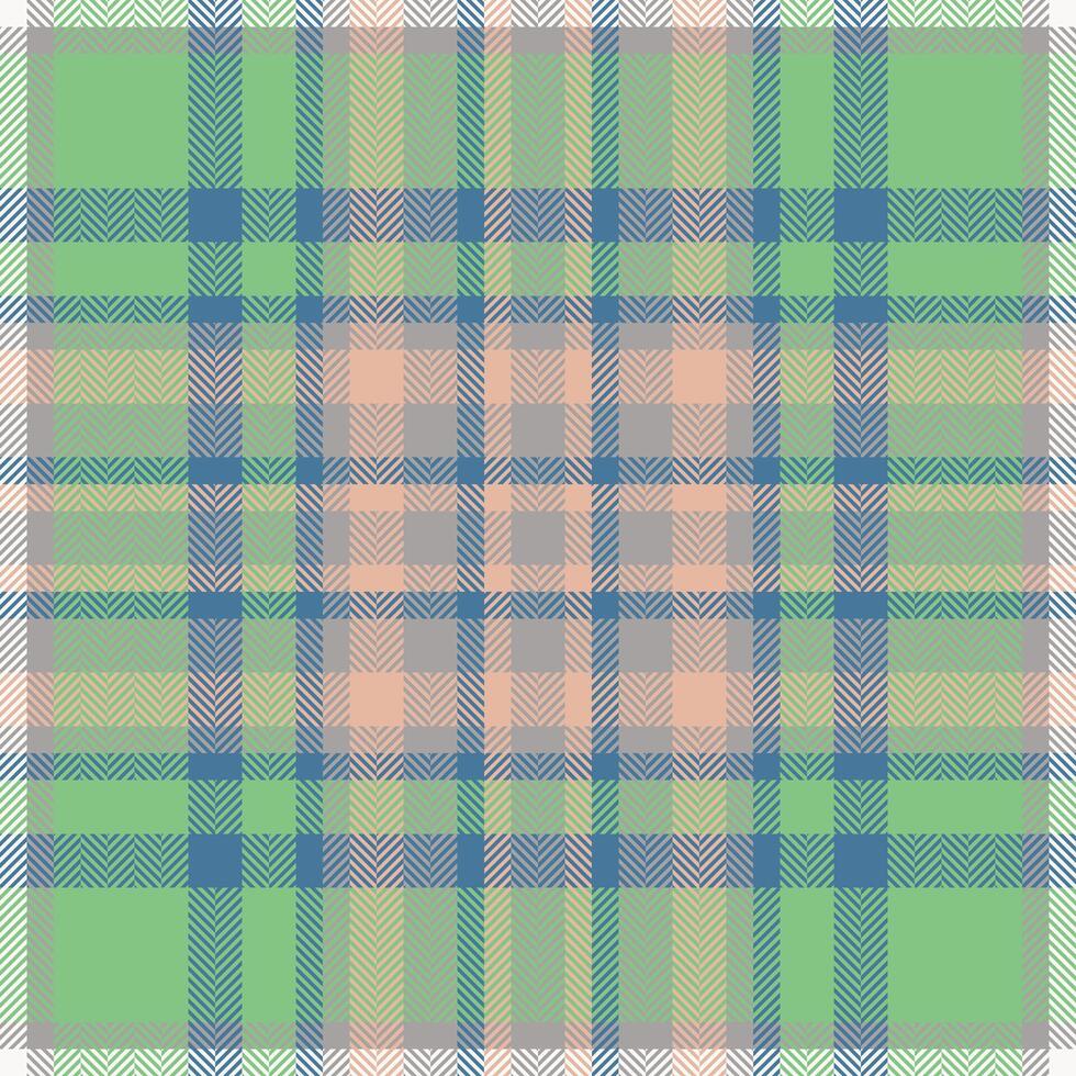 pläd kolla upp mönster i grön Färg. sömlös tyg textur. tartan textil- skriva ut. vektor