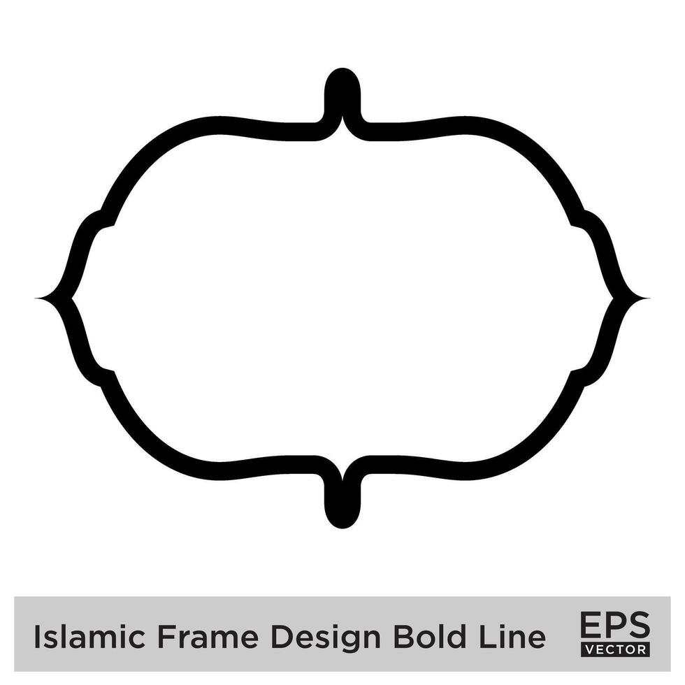 islamic ram design djärv linje svart stroke silhuetter design piktogram symbol visuell illustration vektor