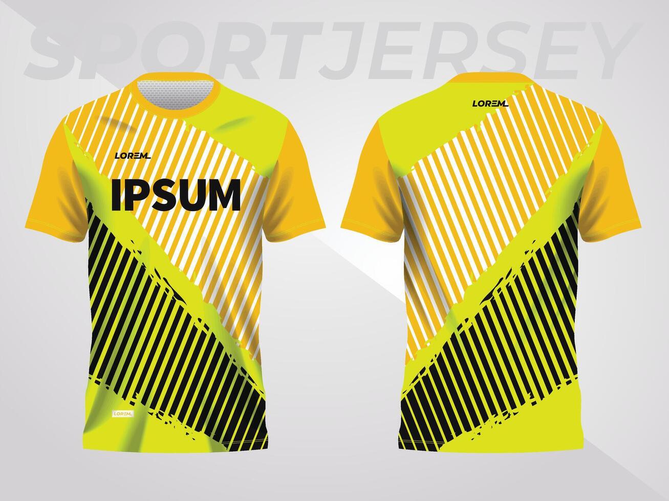 abstrakt gul bakgrund och mönster för sport jersey design vektor