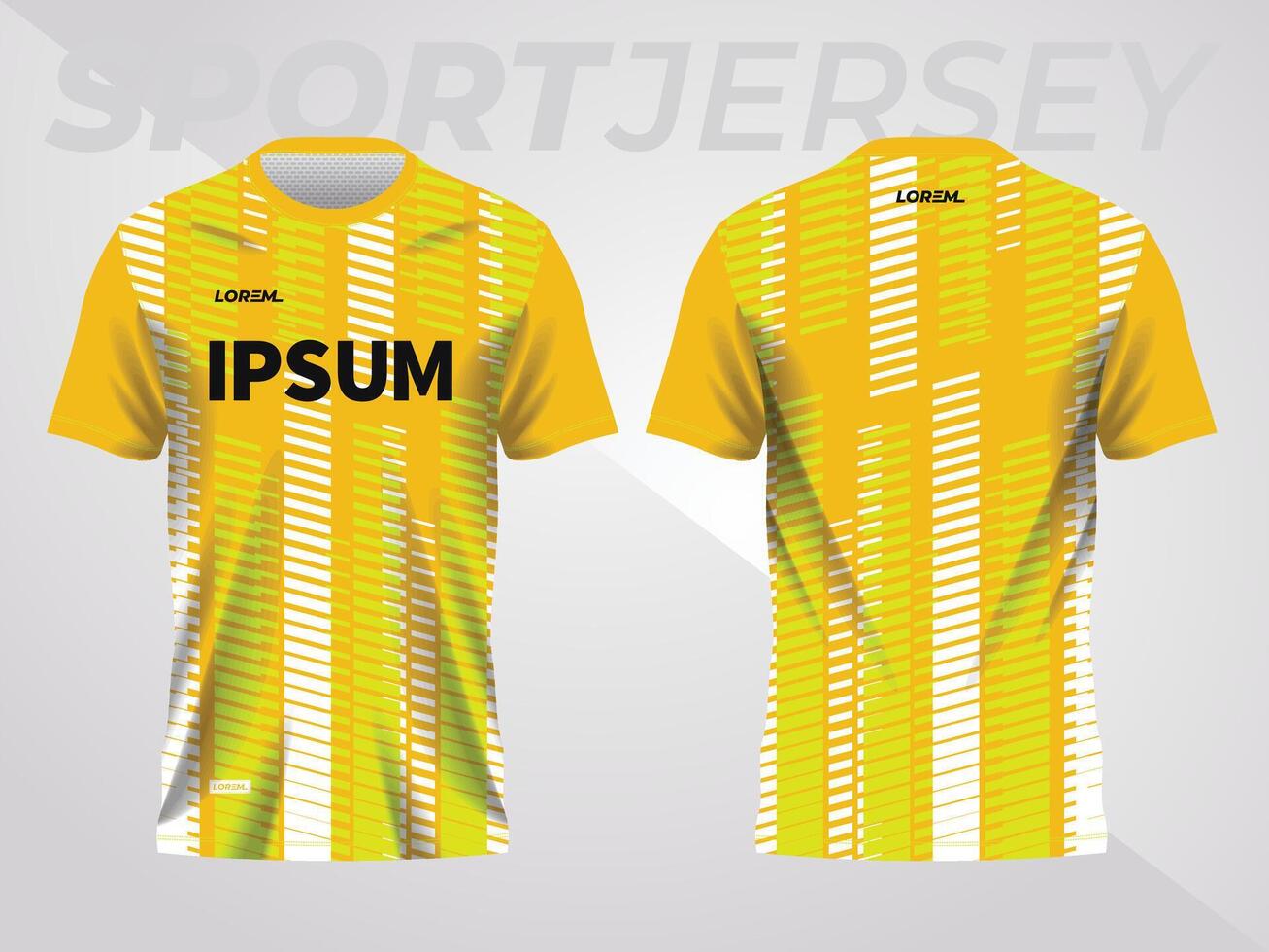 abstrakt gul bakgrund och mönster för sport jersey design vektor