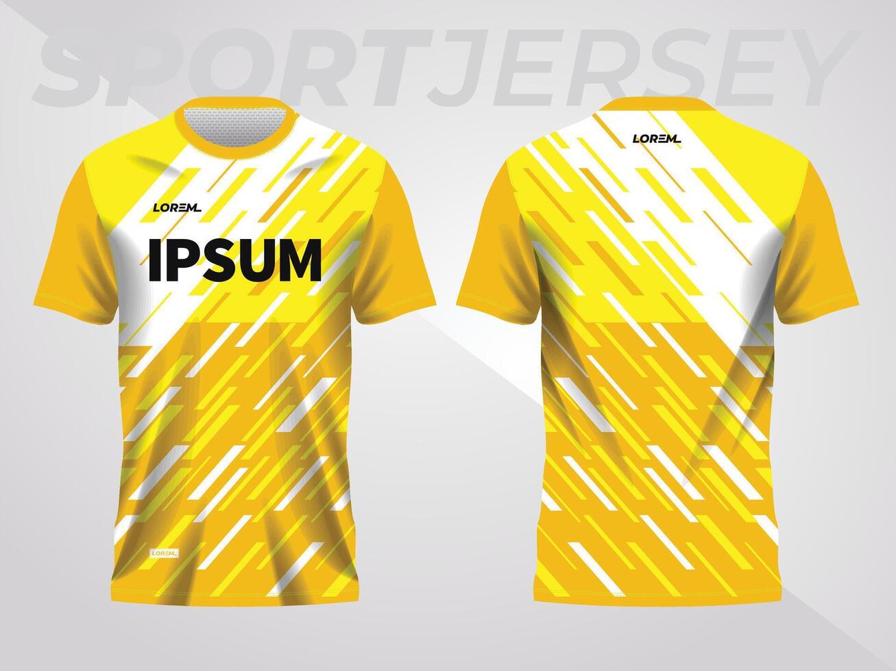 abstrakt gul bakgrund och mönster för sport jersey design vektor