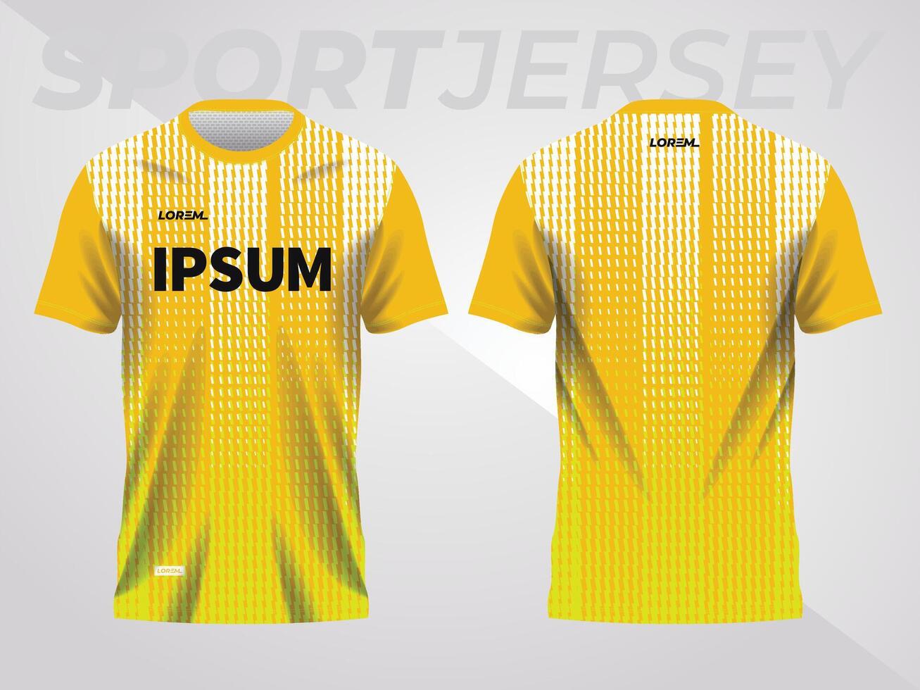 abstrakt gul bakgrund och mönster för sport jersey design vektor